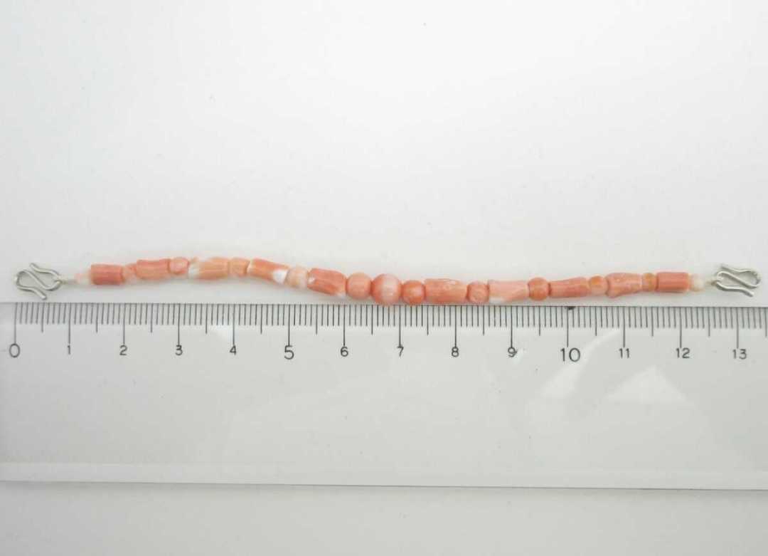 【TOP】桃珊瑚 サンゴ 羽織紐 和装小物 ルース 根付 i107._画像2