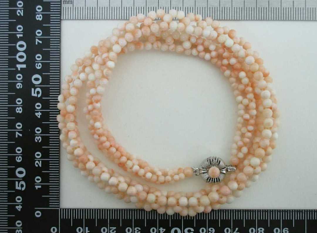 [TOP].. coral 25.6g necklace loose bracele netsuke u323.