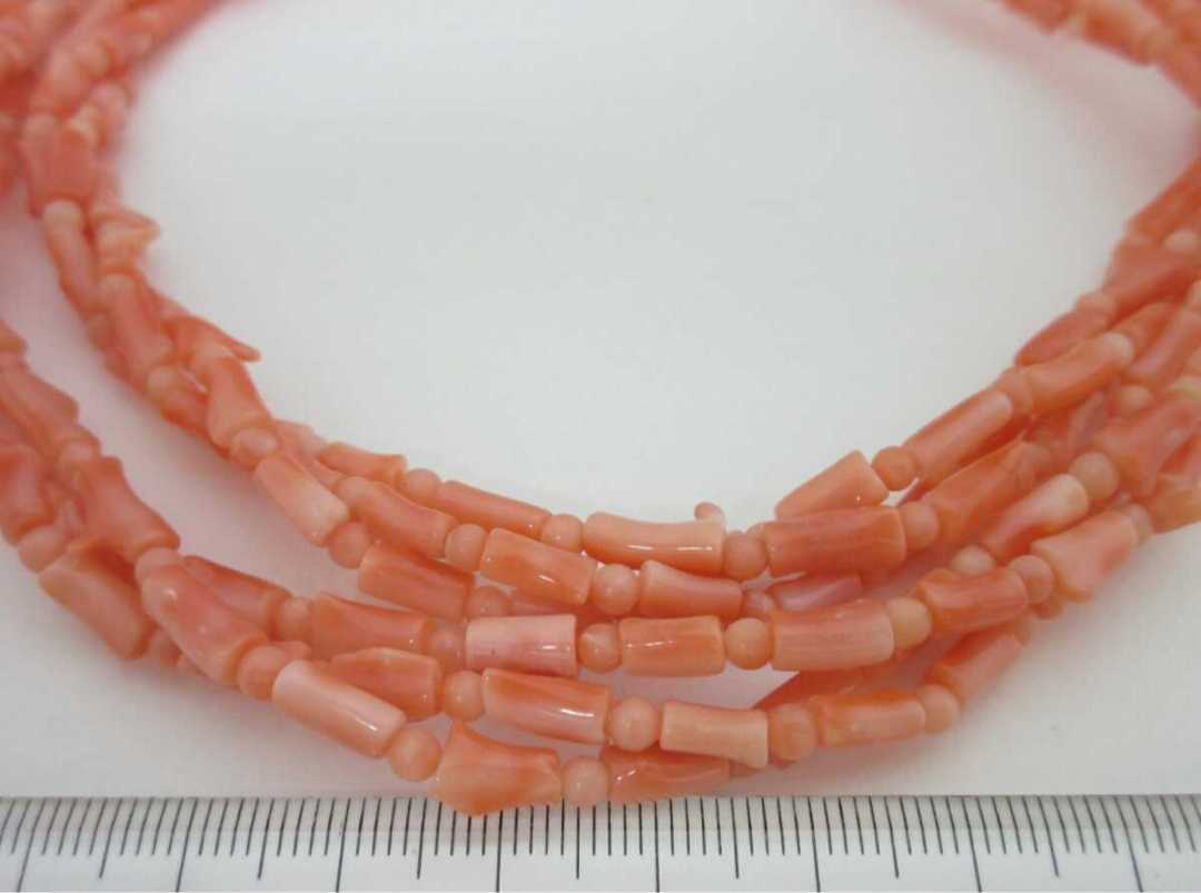 [TOP].. coral 56.6g necklace loose bracele netsuke i225.