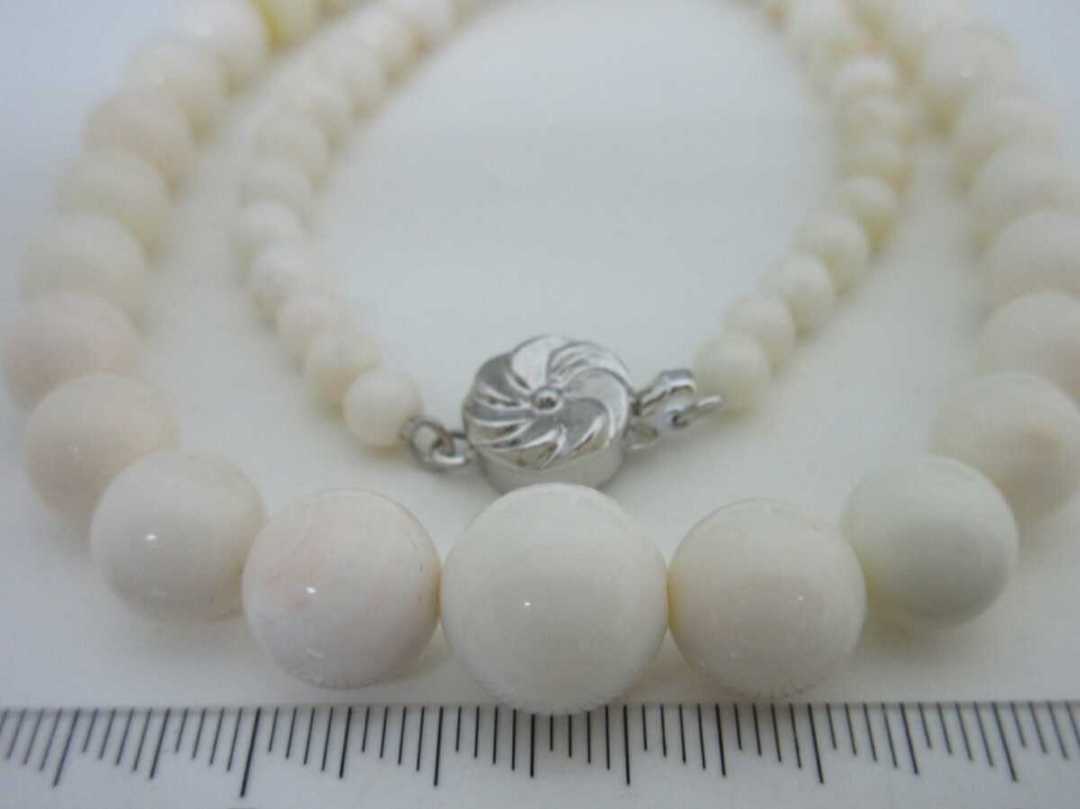 [TOP].. coral large 12.3mm necklace 34.1g loose bracele netsuke p813.