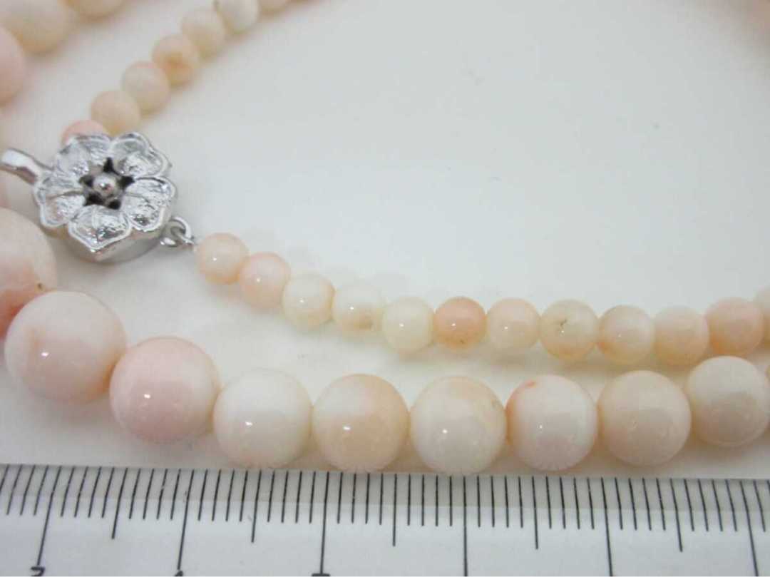 [TOP].. coral large 10.5mm necklace 23g loose bracele netsuke p432.
