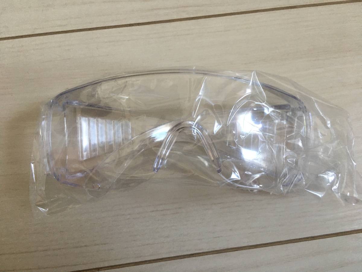 安全保護 メガネ 2個セット クリア 一眼型 作業 花粉 眼鏡 めがね UVカット_画像3