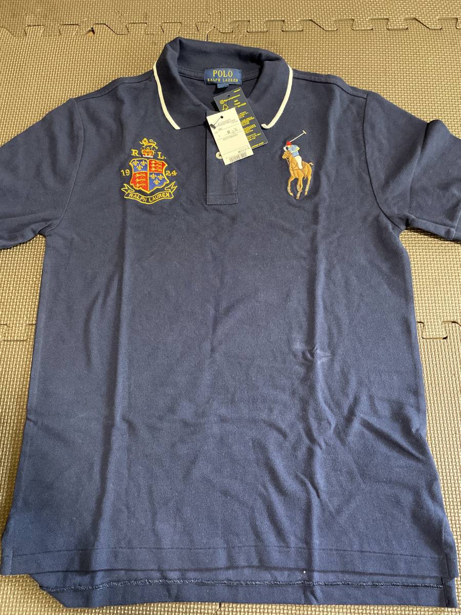 注目のブランド ラルフローレン Ralph 14/16サイズ 紺色 ビッグボニー
