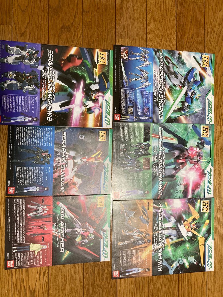 HG ダブルオー ケルディム アリオス セラヴィー セラフィム GNアーチャー GNHWセット 組立品