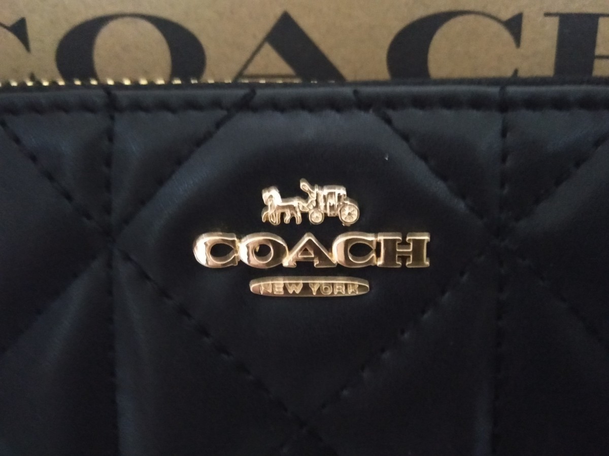 新品未使用 COACH コーチ  ブラック 長財布