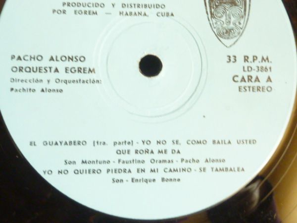 PACHO ALONSO/ORQUESTA EGREM-3861（LP）_画像3