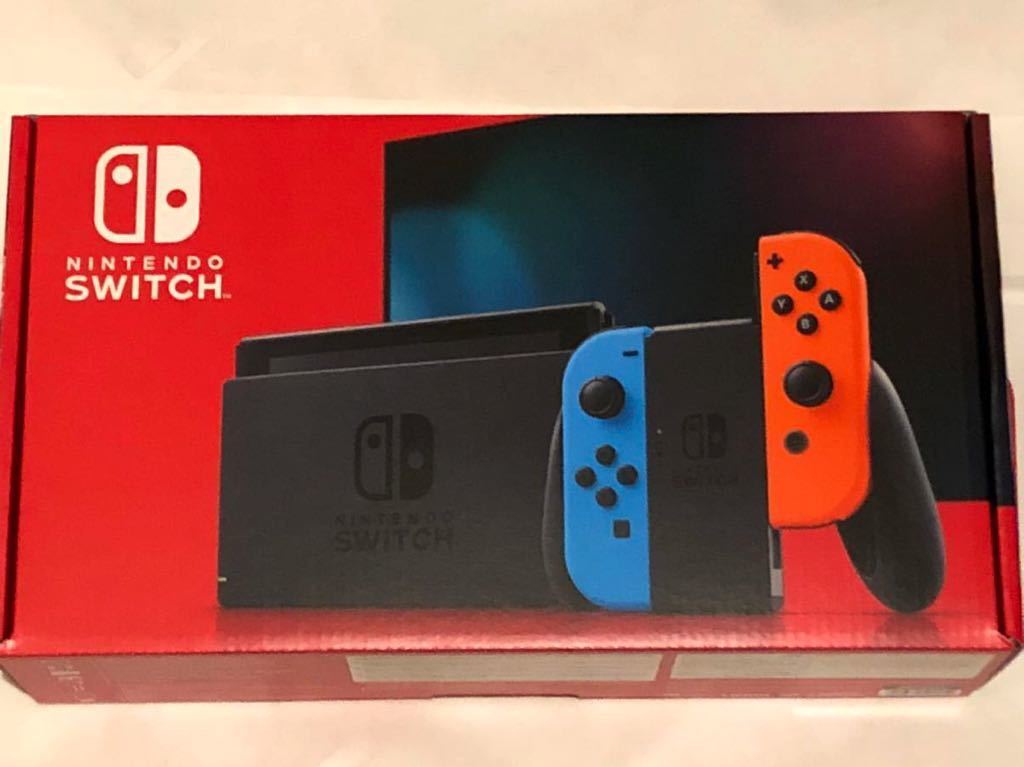 新品 未開封 新型 Nintendo Switch 本体 ネオンブルー ネオンレッド バッテリー持続時間が長くなった ニンテンドースイッチ