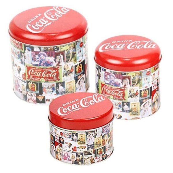 コカコーラ COKE オリジナル COCA 最大75％オフ！ COLA 3pティン缶 アメリカン雑貨 WH アメリカ雑貨コカ コーラ雑貨