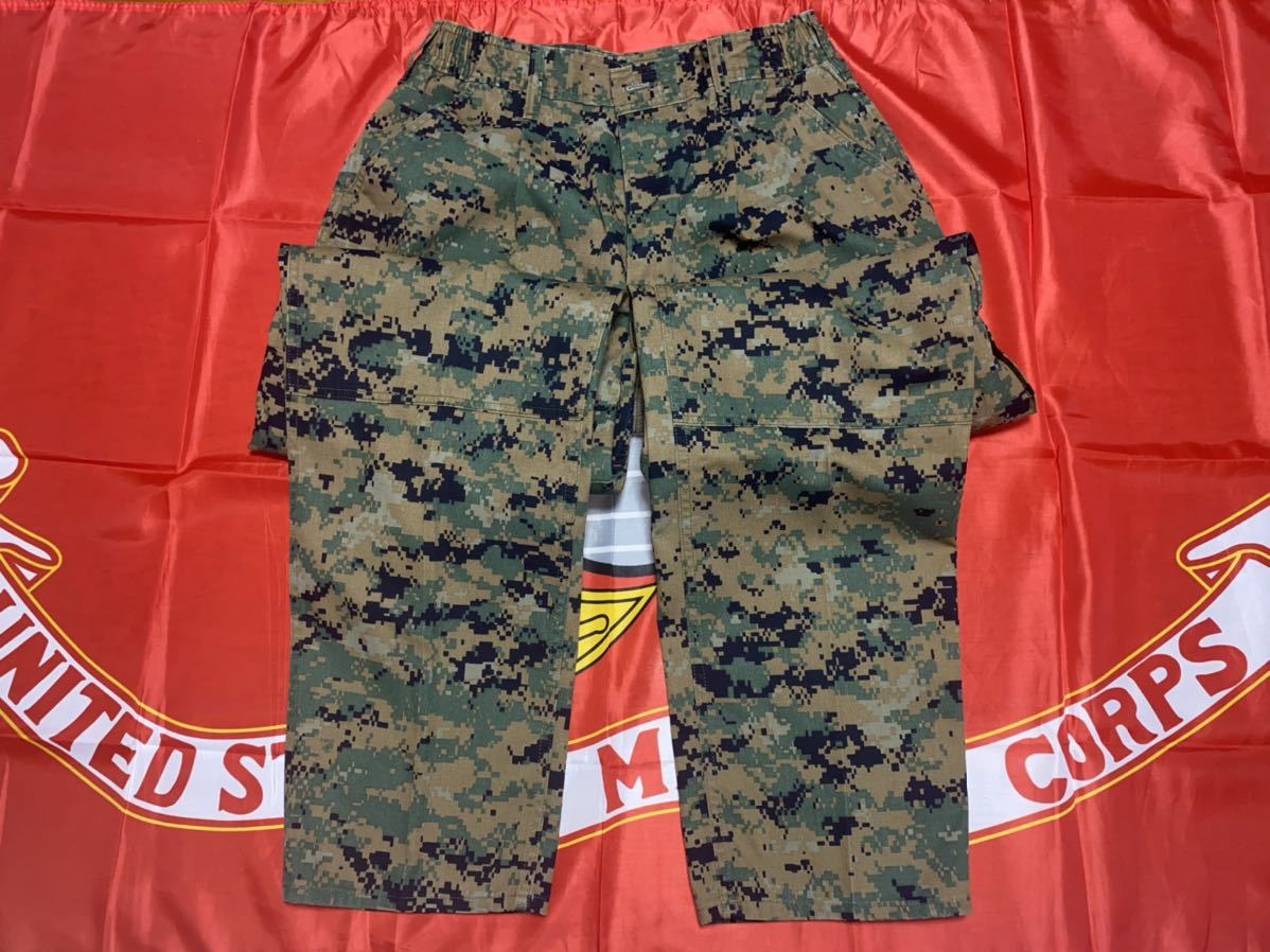 中古美品　USMC MARPAT マーパット デジタル ウッドランド迷彩 パンツ medium/long_画像6