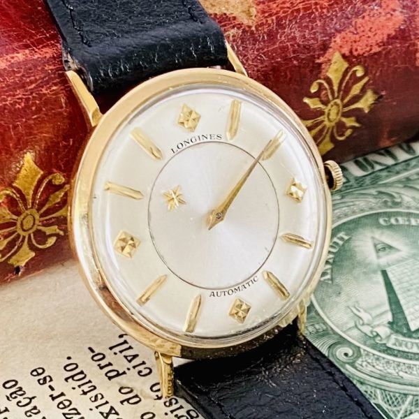 高級時計ロンジン】ミステリーダイヤル LONGINES 自動巻 1950 美品