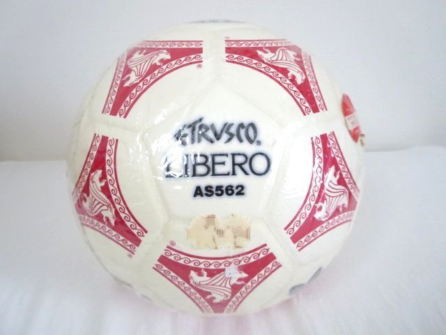 ビンテージデッドストックアディダスモルテンサッカーボール90年ワールドカップモデルエトルスコ白赤イタリアワールドカップ日本代购 买对网