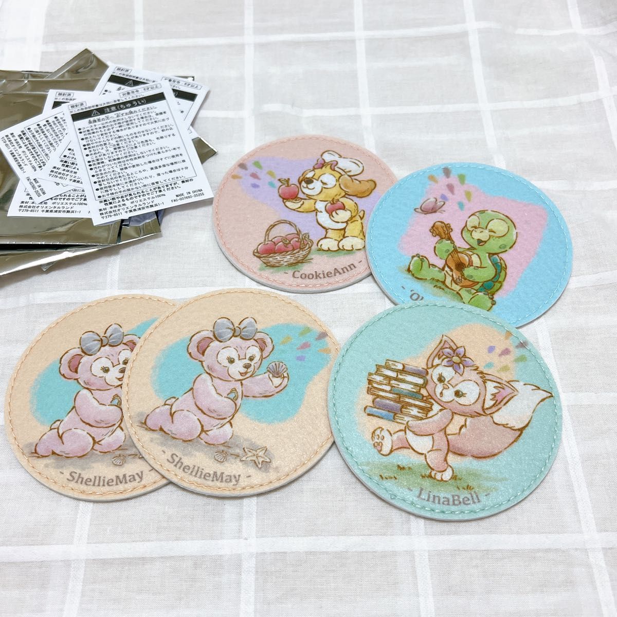 コースター 5枚セット ダッフィー＆フレンズ ディズニー シー TDS