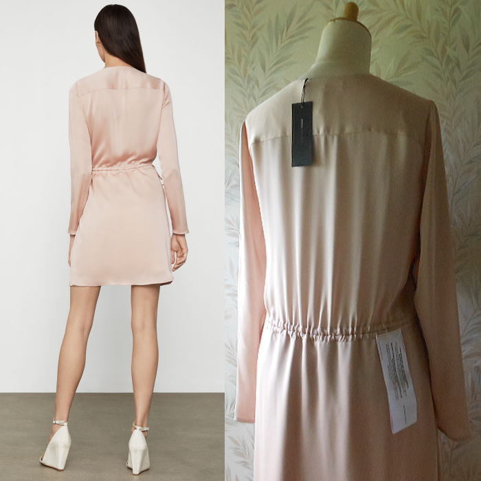 即国内発送・送込♪BCBG♪サテンドローストリングドレス$198 新品・送料込み BCBG サテンドローストリングドレス$198/US