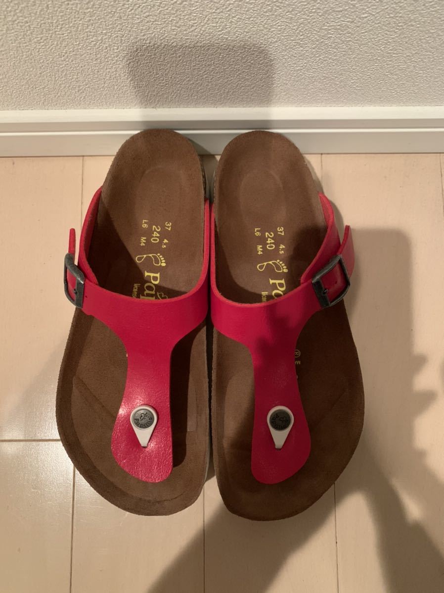 美品　Papillo BIRKENSTOCK サイズ表記24 赤