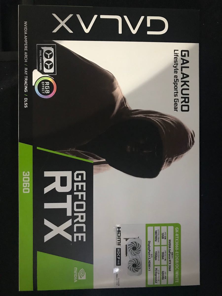 GALAKURO」GEFORCE RTX 3060搭載 グラフィックボードGK-RTX3060-E12GB