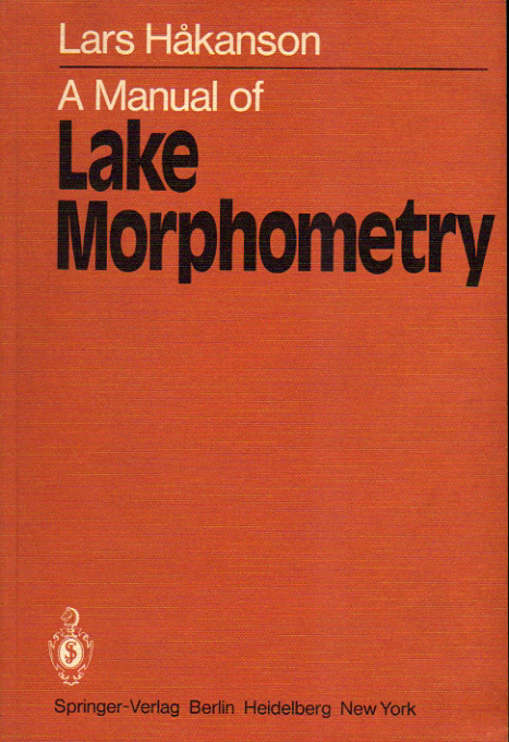 NEW限定品】 ☆A Manual of Lake Morphometry 湖の形態計測マニュアル
