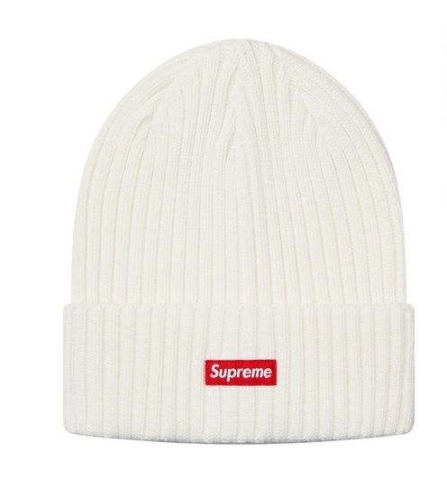 Supreme Overdyed Ribbed Beanie white 19ss ビーニー キャップ box logo hat cap ボックスロゴ 白 ホワイト_画像1