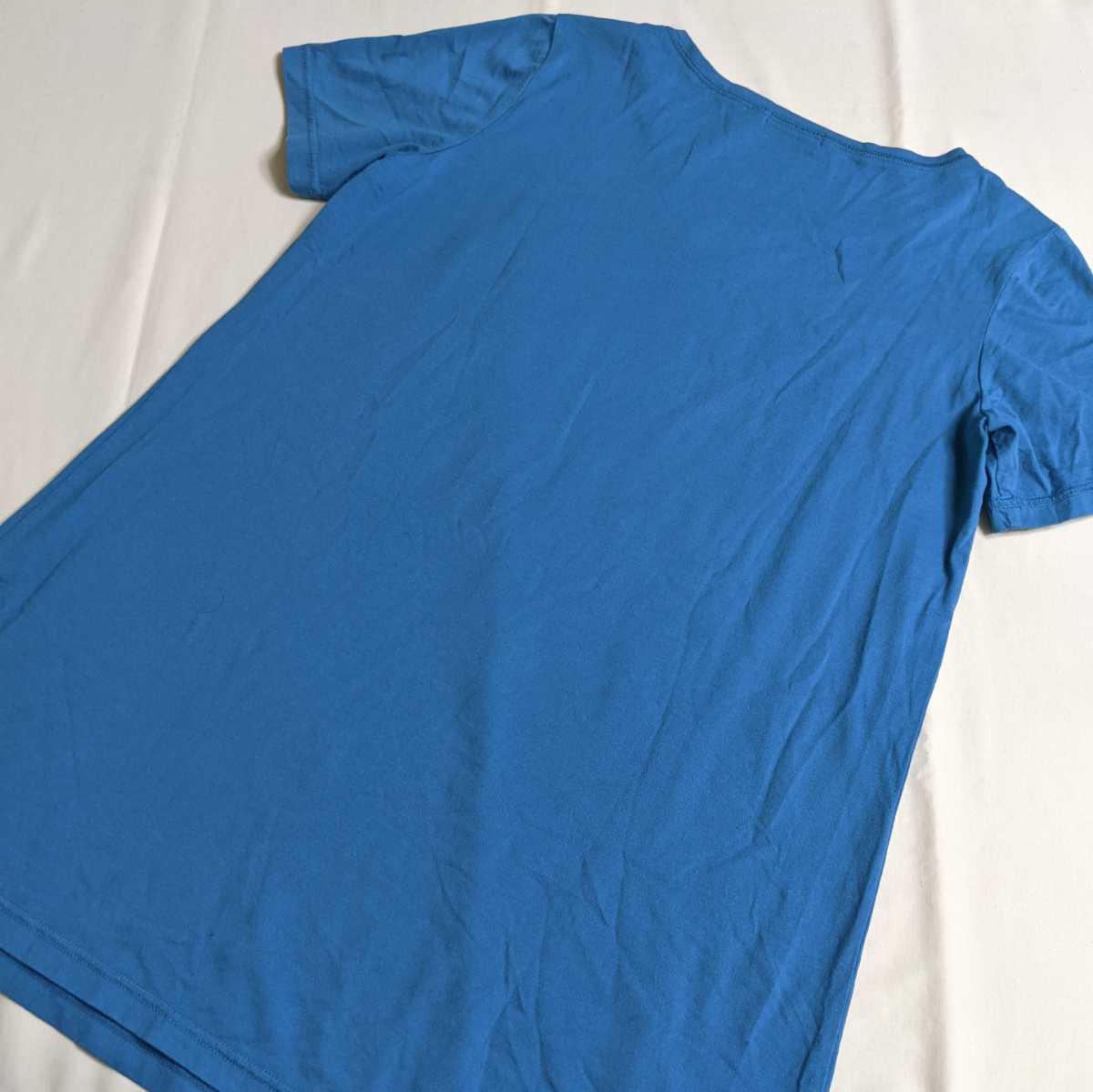 E115 EVEX by KRIZIA エヴェックス エヴェックスバイクリツィア レディース 40 L 半袖 Tシャツ カットソー 青 水色 ブルー カモフラ_画像2