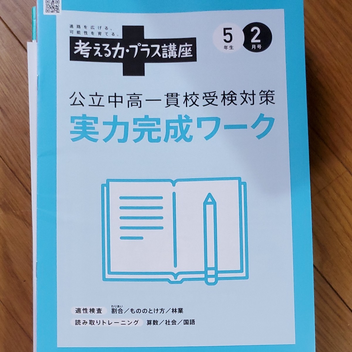 【最終値下げ】考える力・プラス講座　進研ゼミ　小学5年生　公立中高一貫校受験対策ワーク