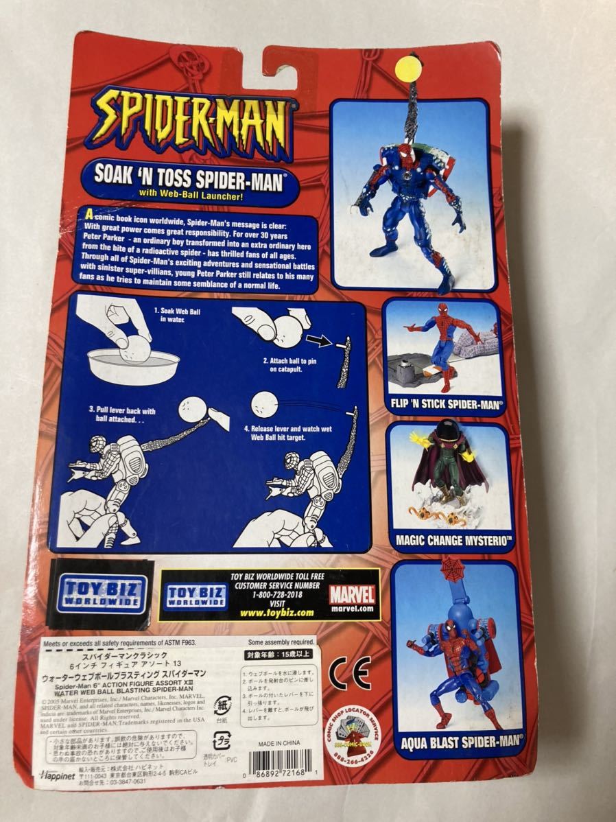 【スパイダーマンクラシック】ウォーターウェブボールブラスティング スパイダーマン【未開封】_画像5