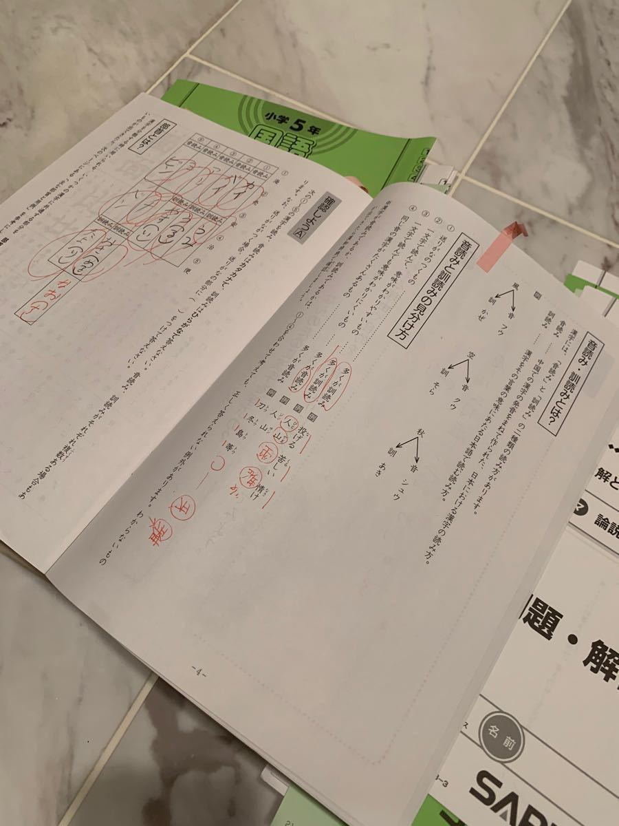 サピックス 小5 SAPIX SAPIX 5年生 デイリーサピックス 国語 2019年度