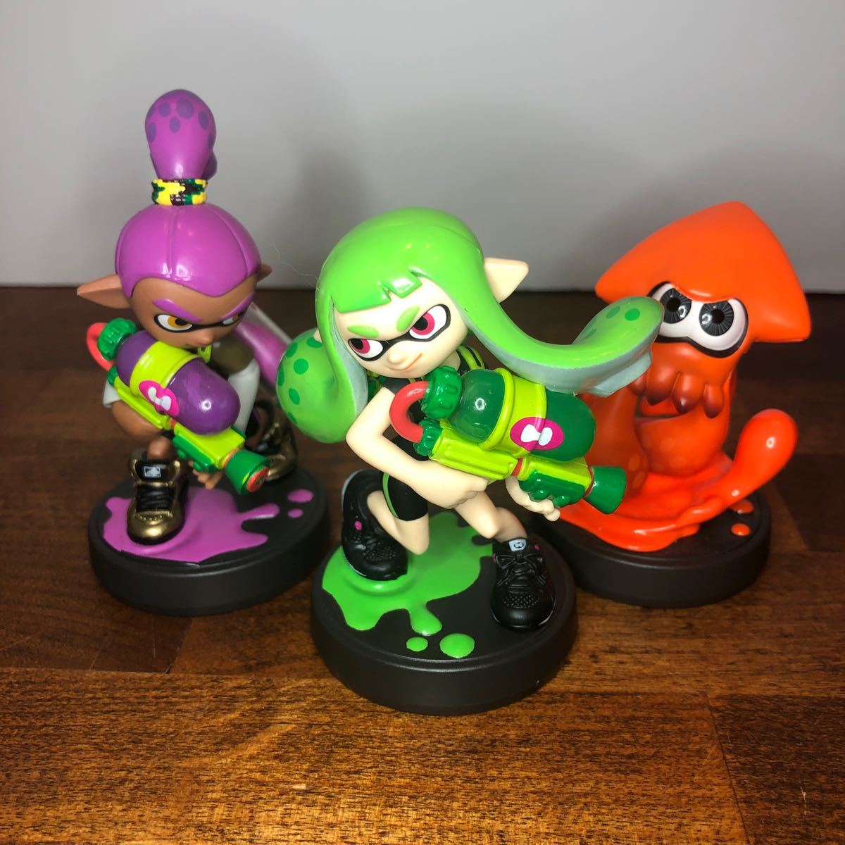 amiibo ガール(ライムグリーン) ボーイ(パープル)イカ(オレンジ