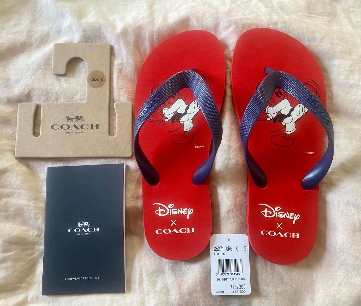 新品 Coach コーチ ビーチサンダル ディズニー ミッキー 新品 Coach コーチ ビーチサンダル ディズニー ミッキー