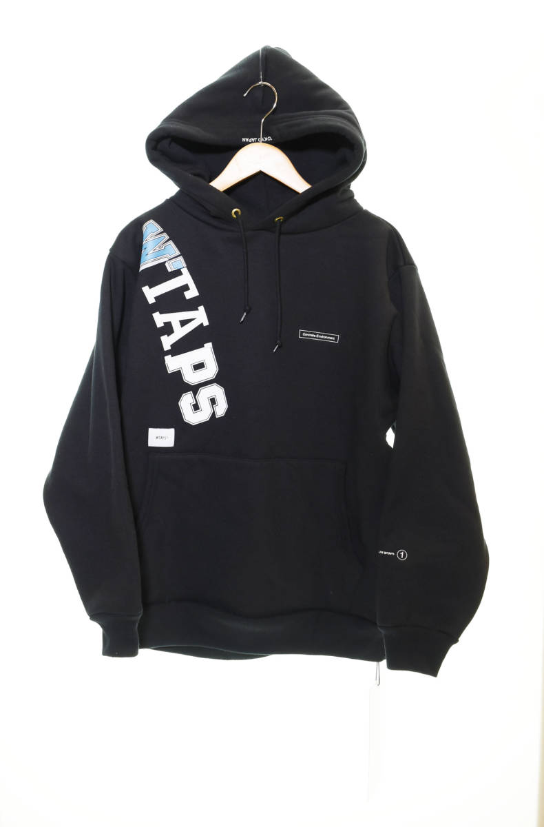 △ WTAPS ダブルタップス 20AW KATZ HOODED ロゴプリント プルオーバー