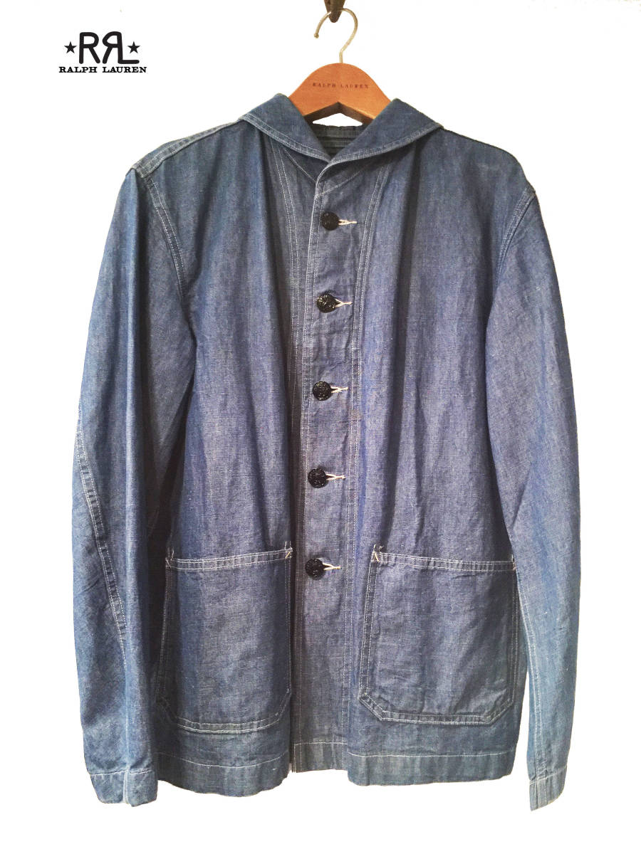 RRLダブルアールエル U.S. NAVY Dungaree Jacket【S】Chambrey