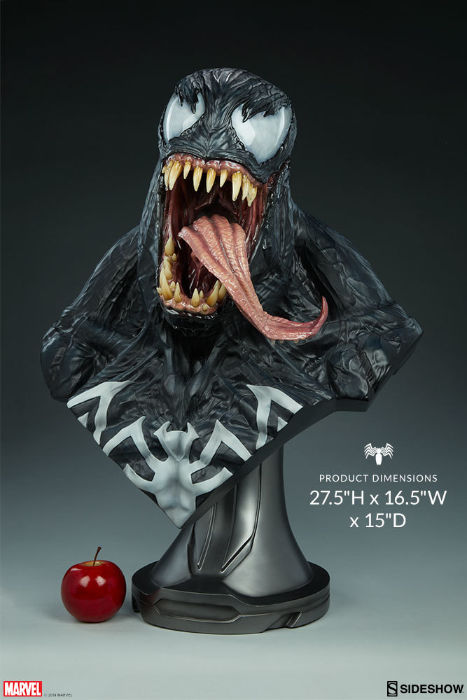 【玩具模型】SIDESHOW LIFE-SIZE BUST VENOM サイドショウヴェノムバスト人気樹脂模型限定版コレクション1:1スケール E79