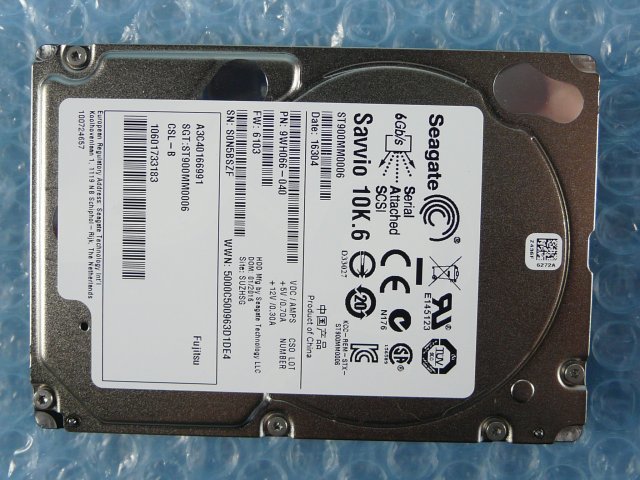 1JWJ // Seagate Savvio 10K.6 ST900MM0006 900GB 2.5 -inch SAS 6Gb 10000rpm 15mm/A3C40166991//Fujitsu PRIMERGY TX2540 M1 taking out // stock 4