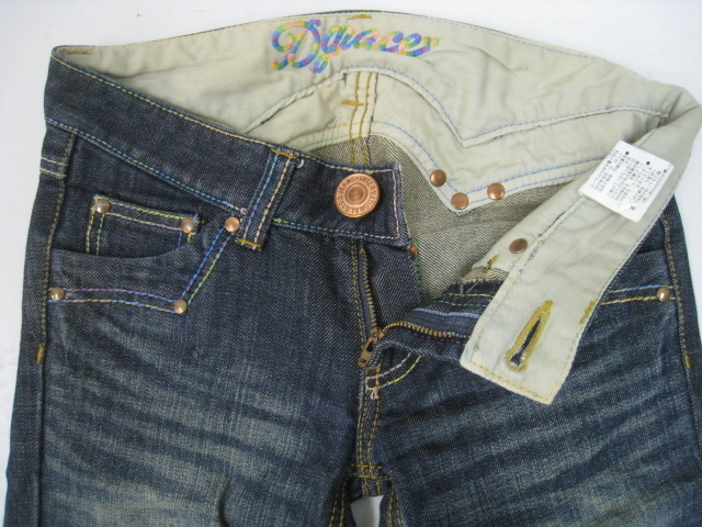 Dgrace Dgrace Rainbow stitch Rollei z Denim pants jeans navy 34