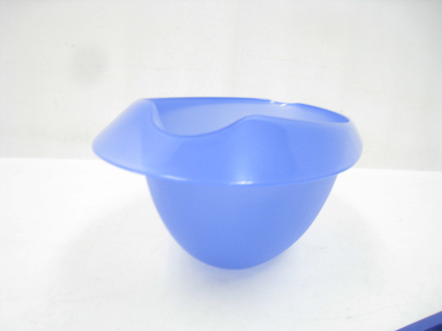  новый товар не использовался Tupperware tapper одежда овальный мяч & шпатель лопатка шпатель синий blue 1.5L 17×27×11cm