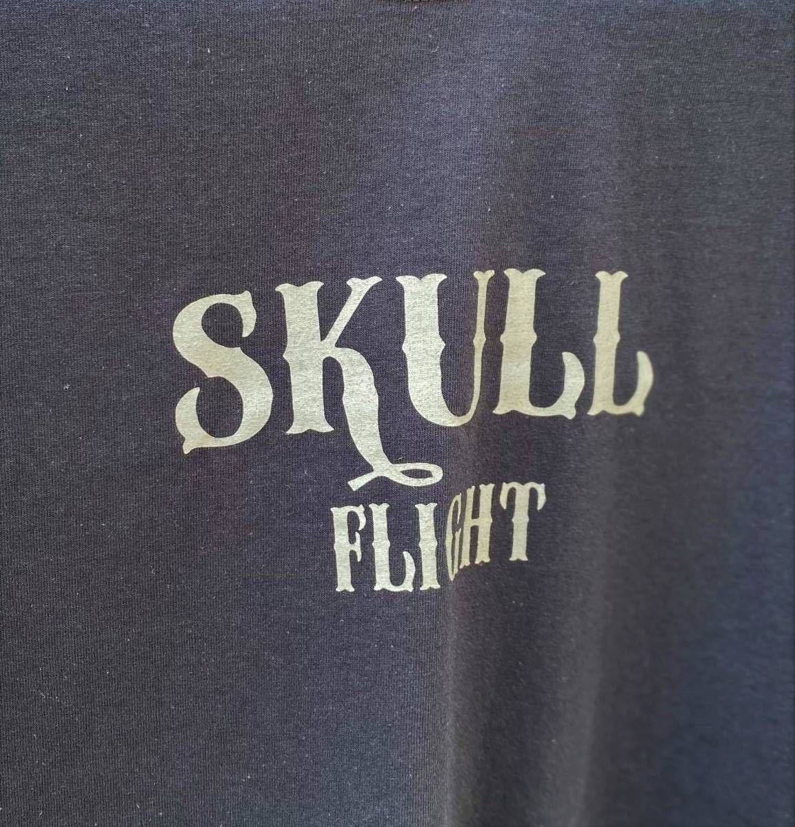 【SKULL FLIGHT】Lサイズ サイドジップTシャツ スカルフライト ランブルの画像4