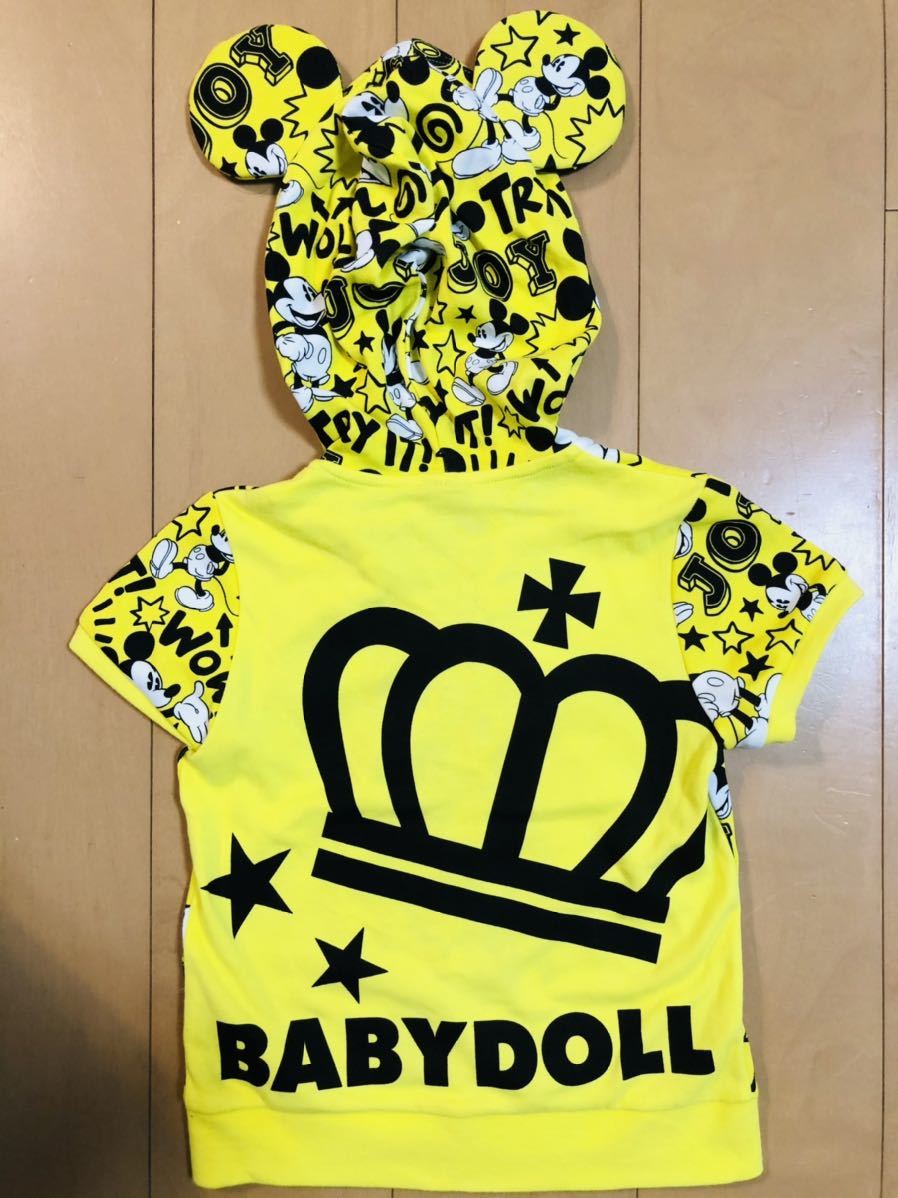 Paypayフリマ Baby Doll ベビードール ミッキー半袖パーカー ディズニー 1 Paypayフリマ Baby Doll ベビードール ミッキー半袖パーカー ディズニー 1