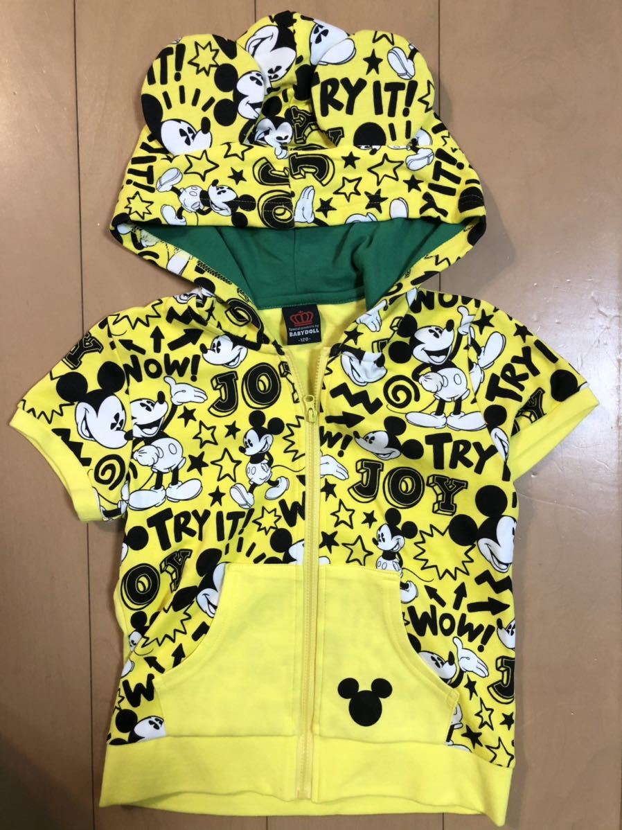 Paypayフリマ Baby Doll ベビードール ミッキー半袖パーカー ディズニー 1 Paypayフリマ Baby Doll ベビードール ミッキー半袖パーカー ディズニー 1