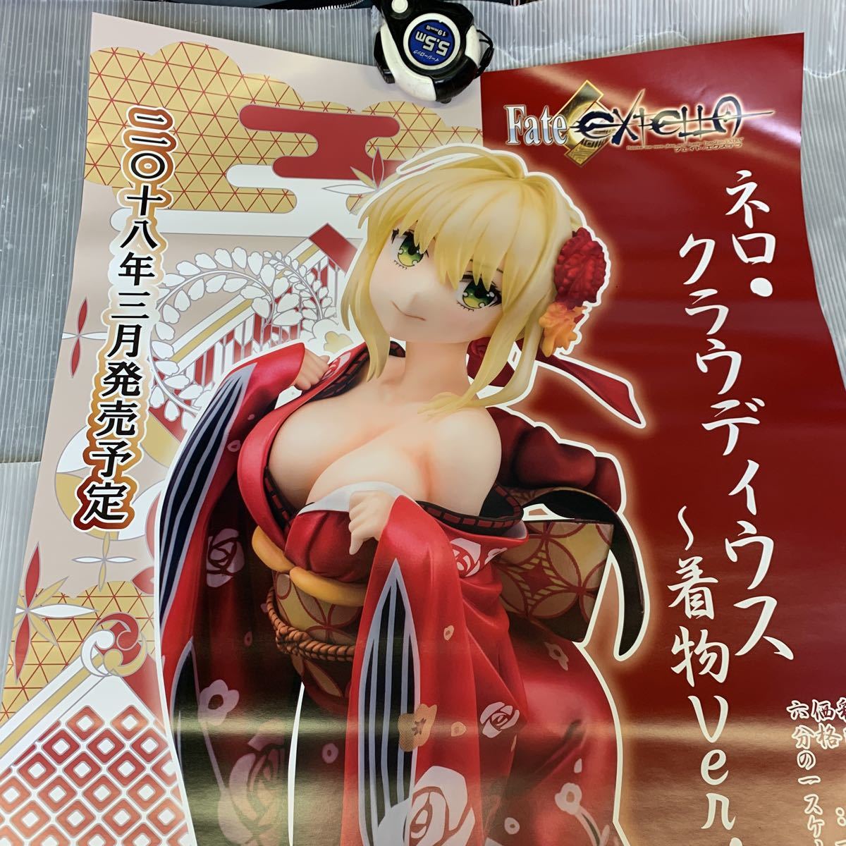 a972 Fate EXTELLA ネロ・クラウディウス 着物Ver. 1/6スケール フィギュア ポスター 販促 非売品