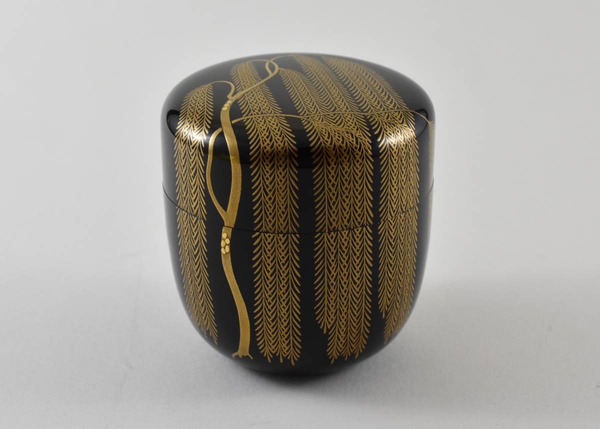 在庫超特価 ヤフオク! - 楠廸庵 茶道具 棗 喜峰作 柳蒔絵利休中棗 通販お得