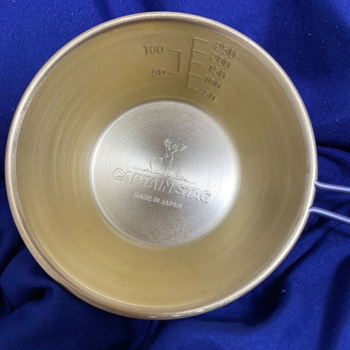 新品　真鍮製 シェラスタッキングカップ 320ml M-7333 