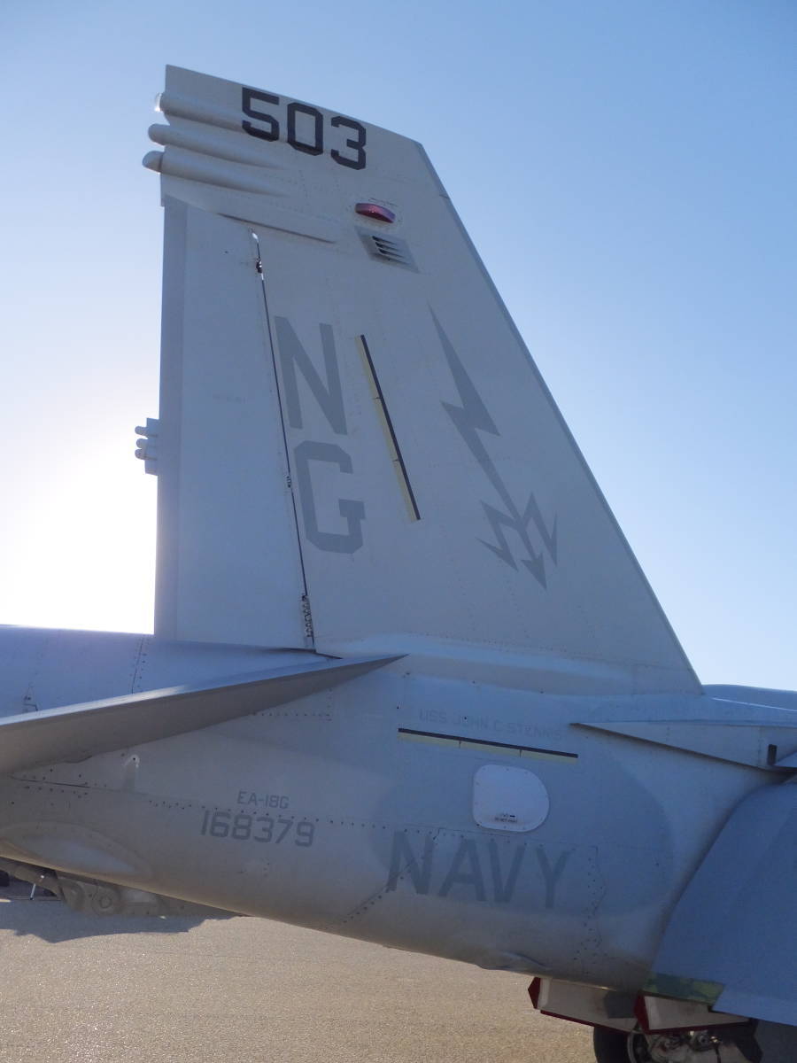 【VAQ-133】WIZARDS 米海軍第133電子戦飛行隊 EA-18GグラウラーCVW-9 TシャツサイズM コットン100％ US NAVY USN_画像6