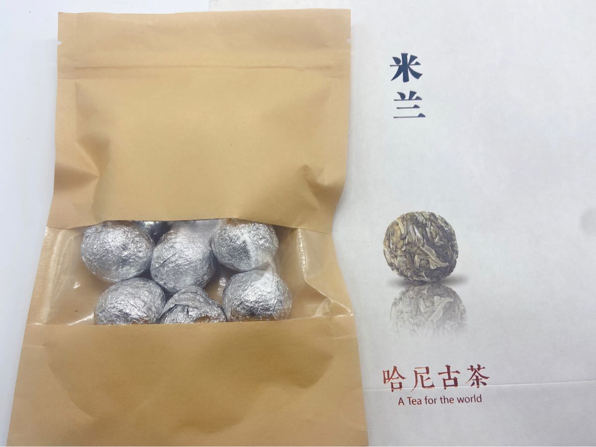 哈尼古茶 雲南省   プーアル茶  龍珠団茶 生茶 12粒 96g  2015