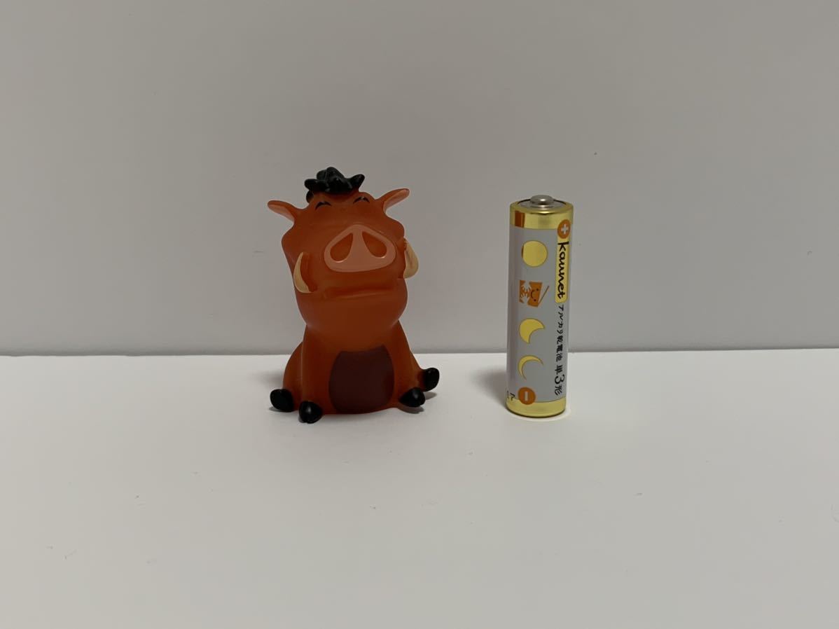 レア Disney ライオンキング プンバァ フィギュア 未使用品 ソフビ コレクション グッズ 指人形 Pumbaa プンバ LION KING マスコット_画像2