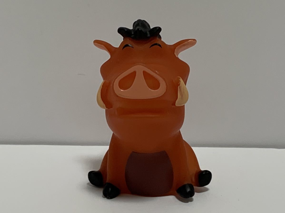 レア Disney ライオンキング プンバァ フィギュア 未使用品 ソフビ コレクション グッズ 指人形 Pumbaa プンバ LION KING マスコット_画像3