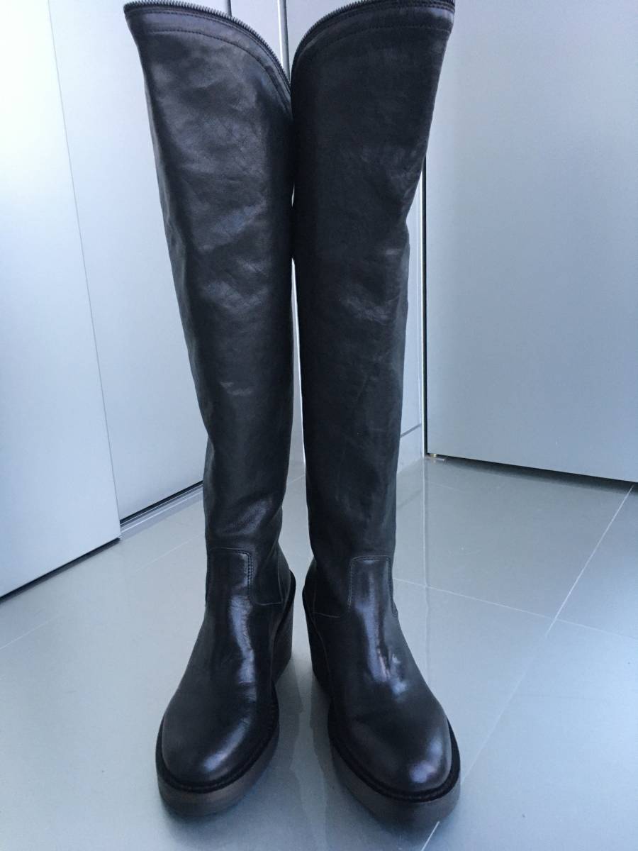 返品可 新品 ANN DEMEULEMEESTER アン ドゥムルメステール ニーハイ