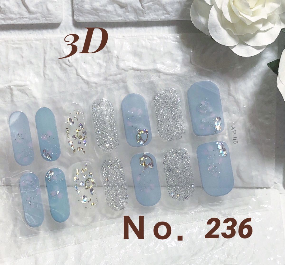 【高品質(zhì)タイプ】4枚購入で1枚プレゼント！ジェルネイルシール☆。