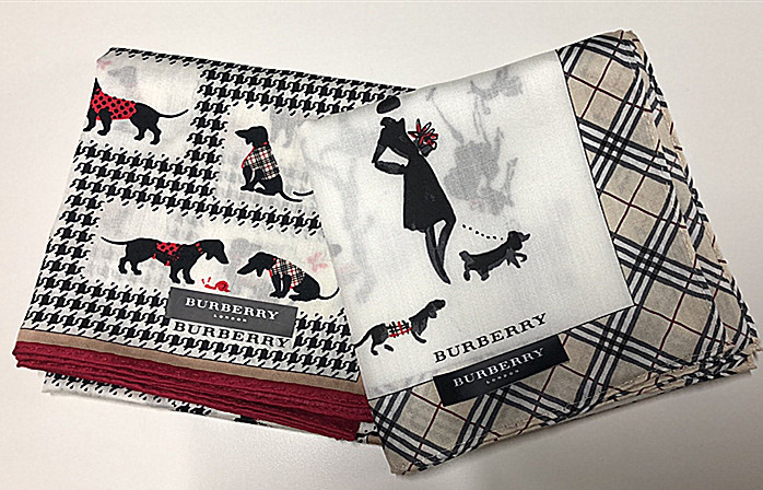  новый товар не использовался * очень популярный редкость рисунок Burberry Burberry * Mini шарф * носовой платок 2 позиций комплект (C5)