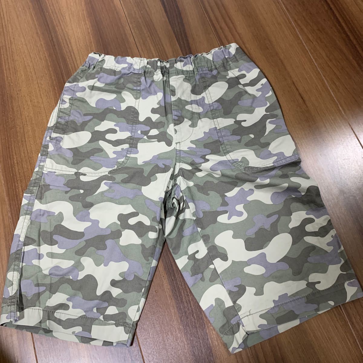 GU 迷彩半ズボン ボーイズ150