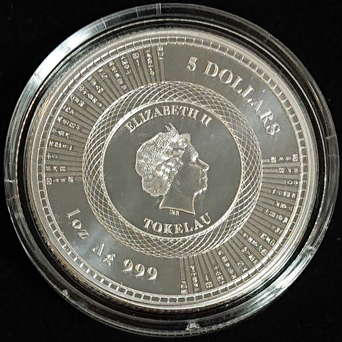 純銀 トケラウ 1オンス 銀貨 ヒューマニタス銀貨 2020年 コインケース 
