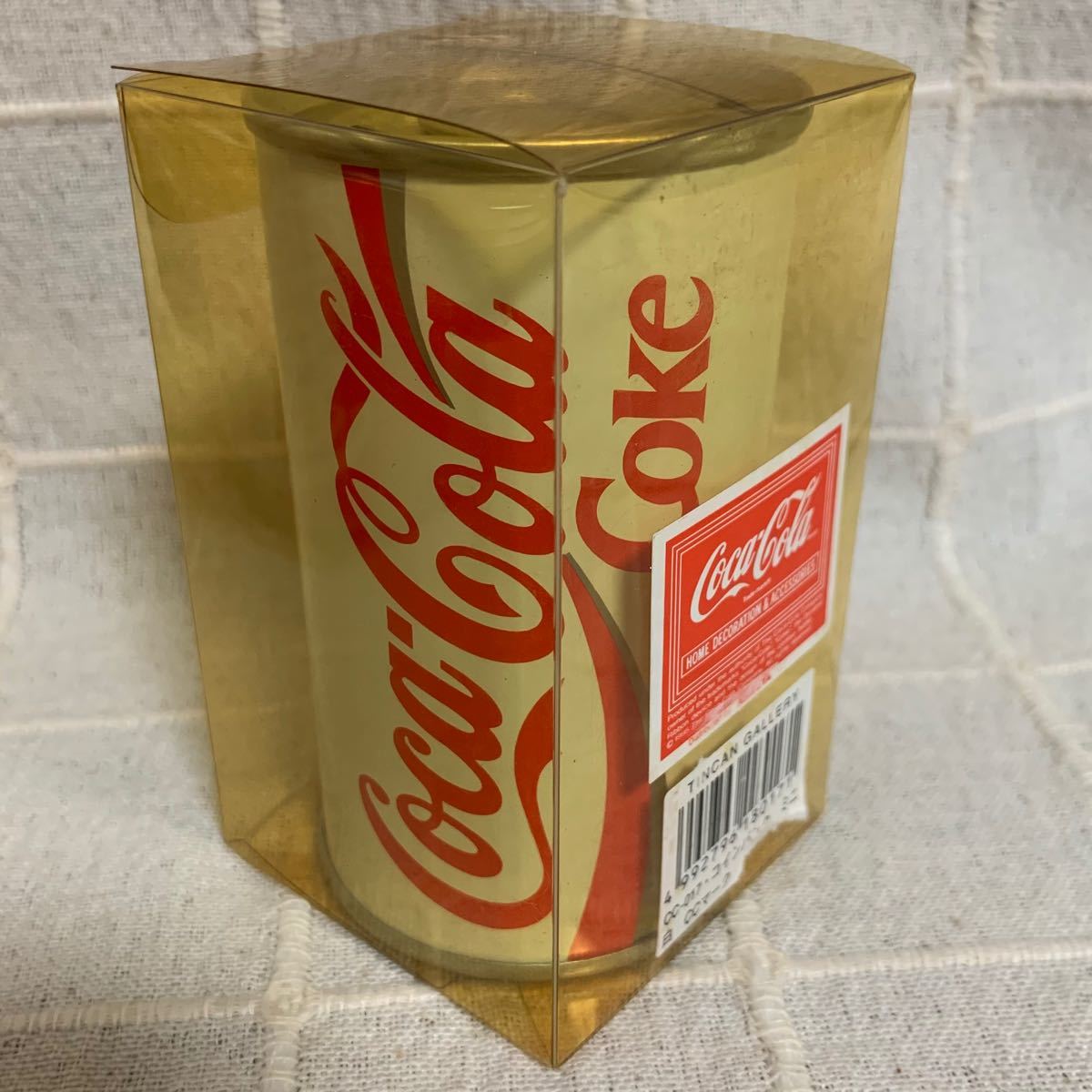 コカ・コーラ アルミ缶 空き缶 インテリア コカコーラ 昭和レトロ　貯金箱　ヘア
