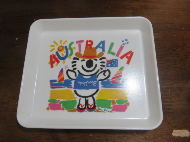 プラスティック製・飾り皿「オーストラリア」_画像1